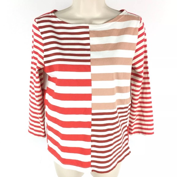 J. Crew Tops - J. Crew Striped Patchwork Shirt